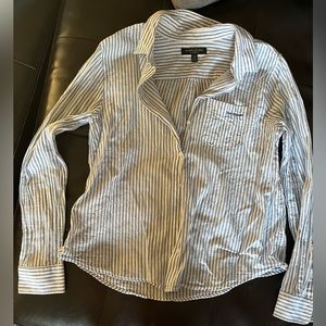 jcrew striped button down size small